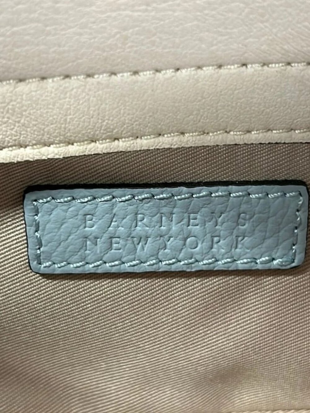 BARNEYSNEWYORK Light Blue Leather Handbag - Picture 8 of 10